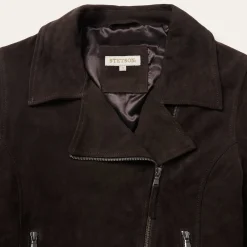 Suede Fringe Motorcycle Jacket