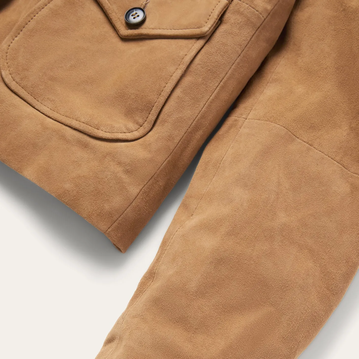 Suede Shearling Cropped Jacket