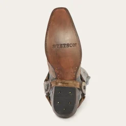 Sundance Kid Washed Crater Black Cowboy Boot