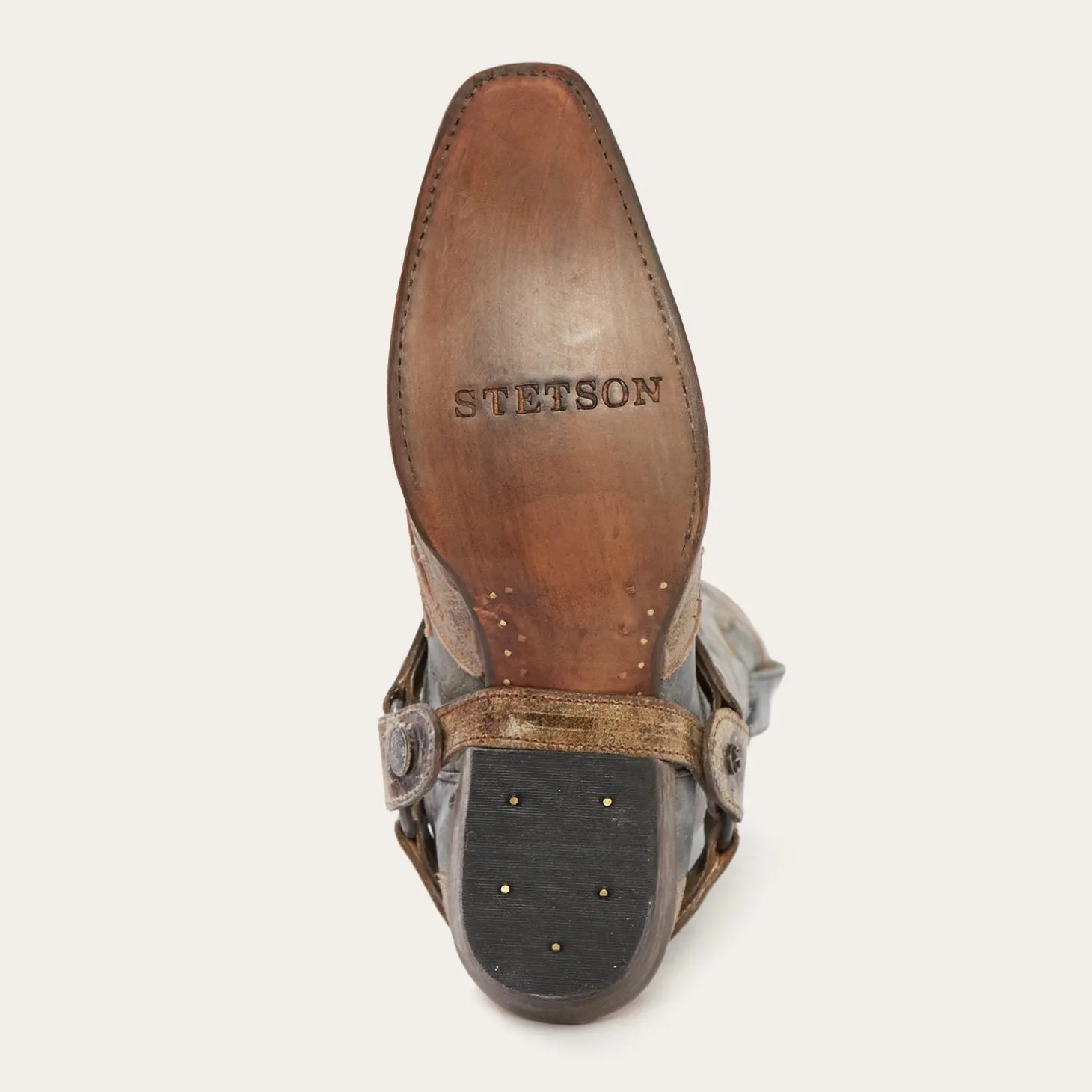 Sundance Kid Washed Crater Black Cowboy Boot