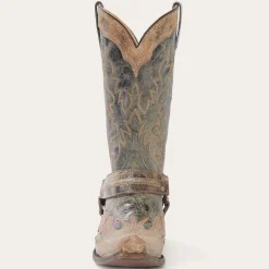 Sundance Kid Washed Crater Black Cowboy Boot