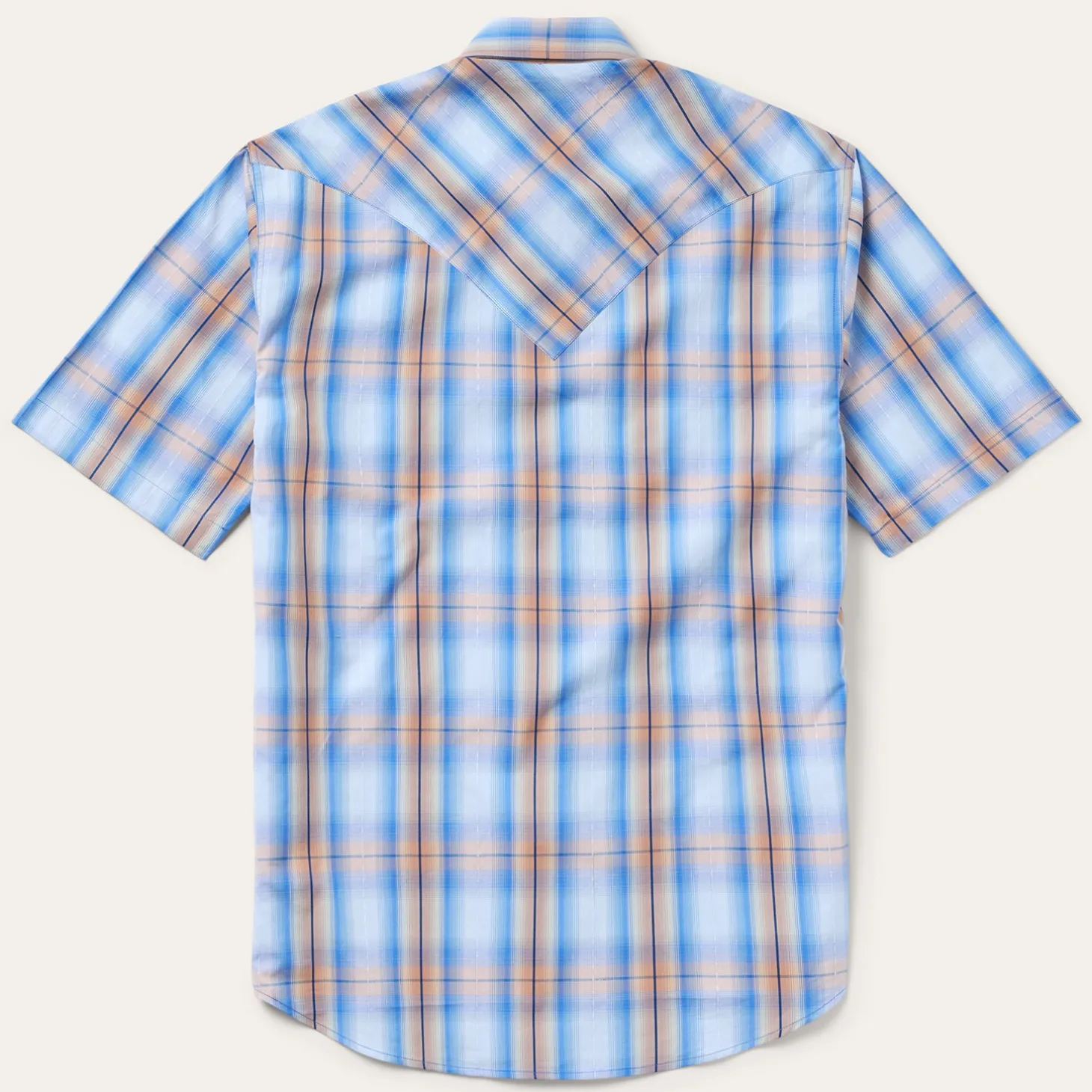 Sunrise Plaid Short-Sleeve Western Shirt