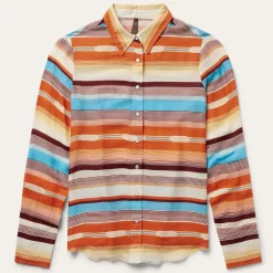 Sunset Serape Print Western Shirt