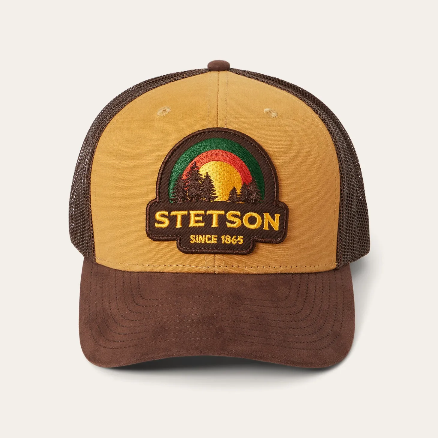 Tan Sunset Trucker Cap