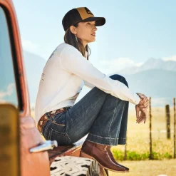 Tan Sunset Trucker Cap