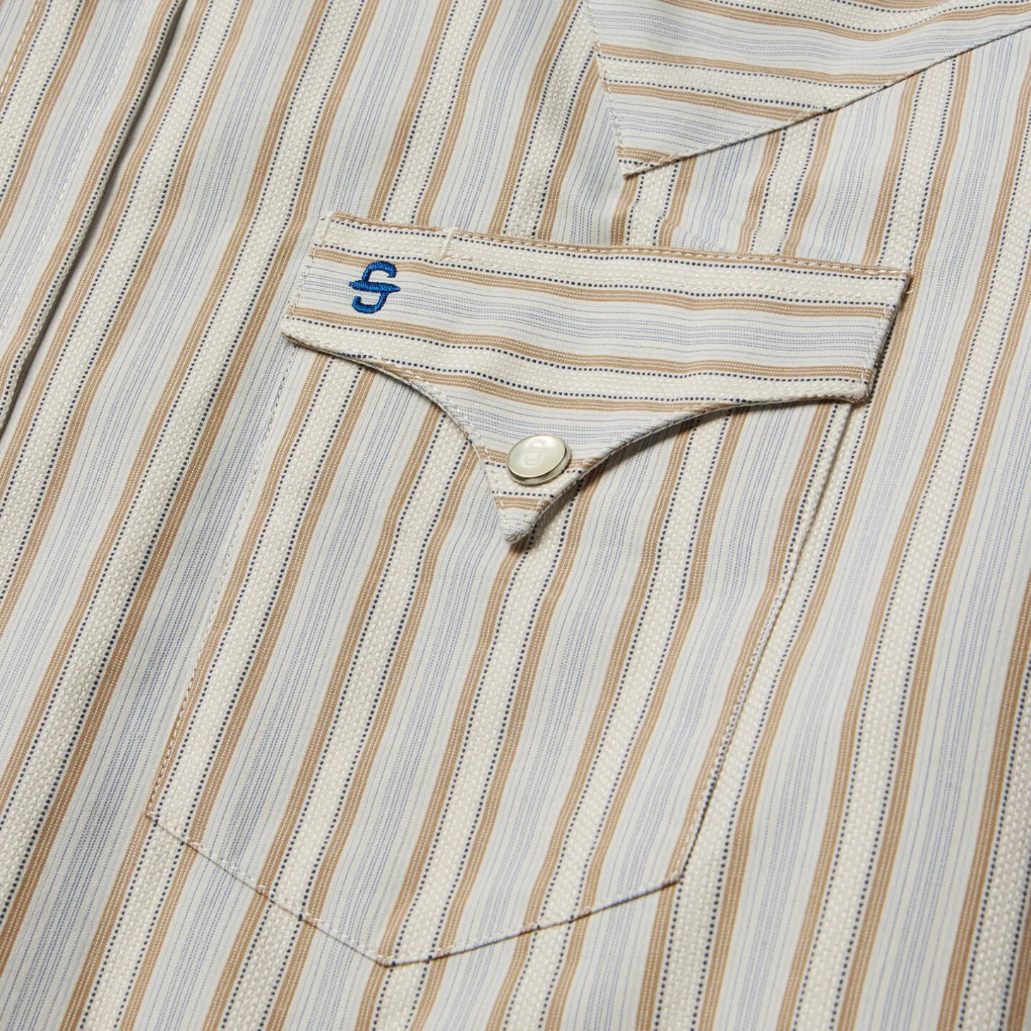 Ticking Stripe Western Shirt