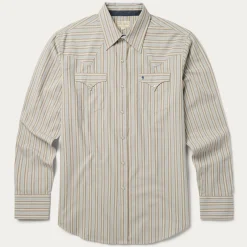 Ticking Stripe Western Shirt
