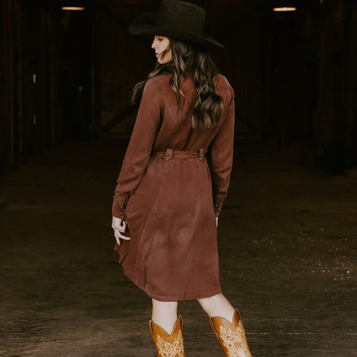 Tobacco Western Dress