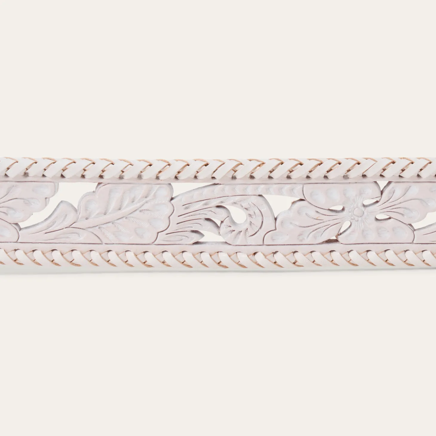 Tooled Laced Edge Belt