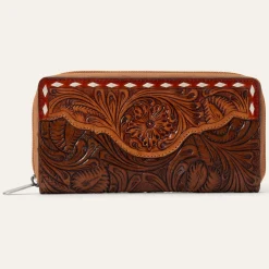 Tooled Zip Wallet