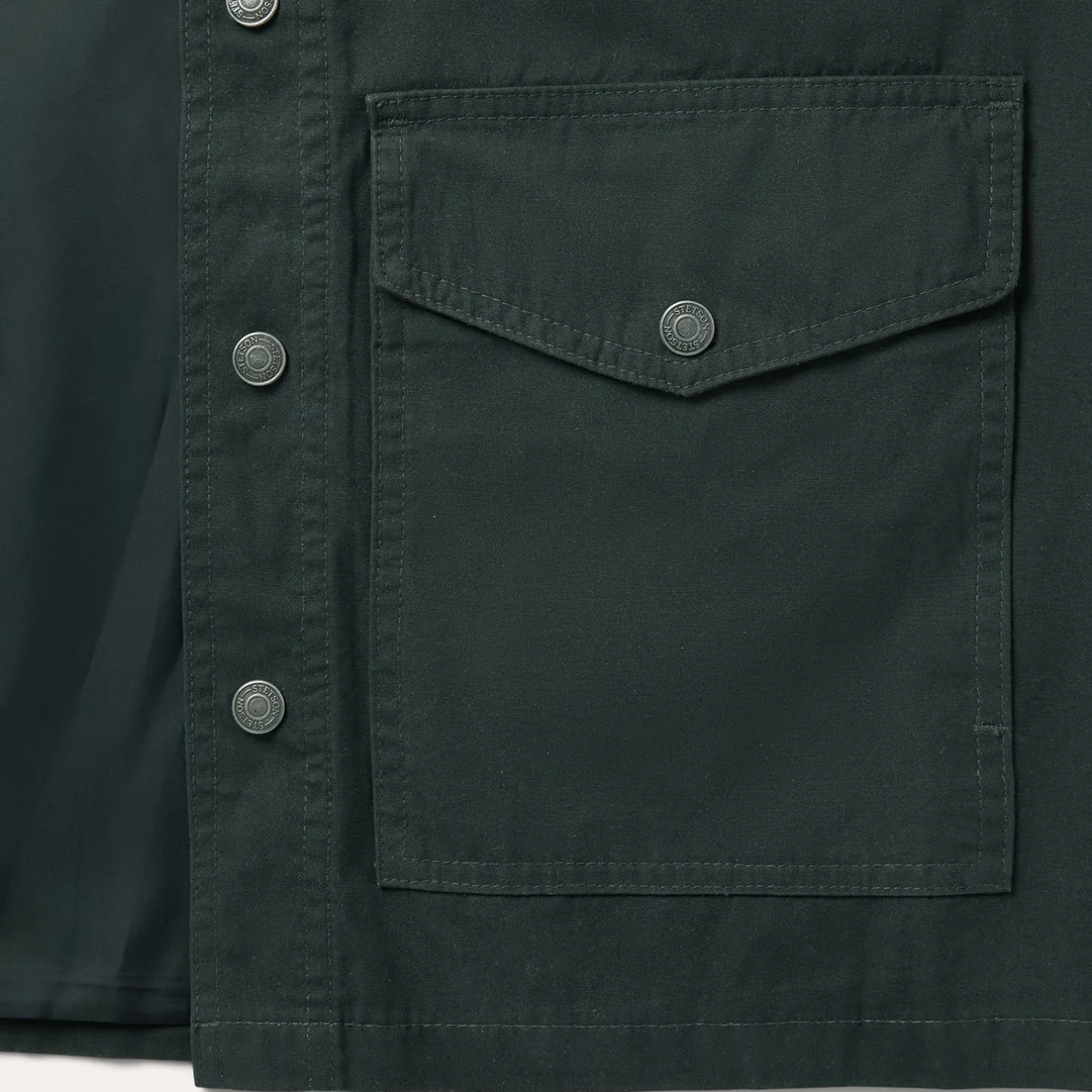Waxed Canvas Shirt Jacket