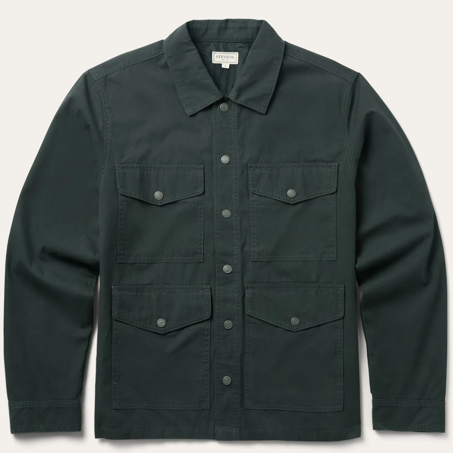 Waxed Canvas Shirt Jacket