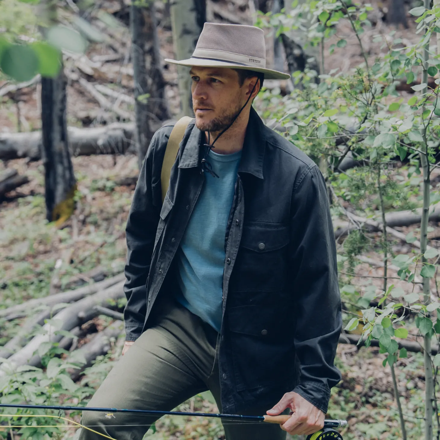 Waxed Canvas Shirt Jacket
