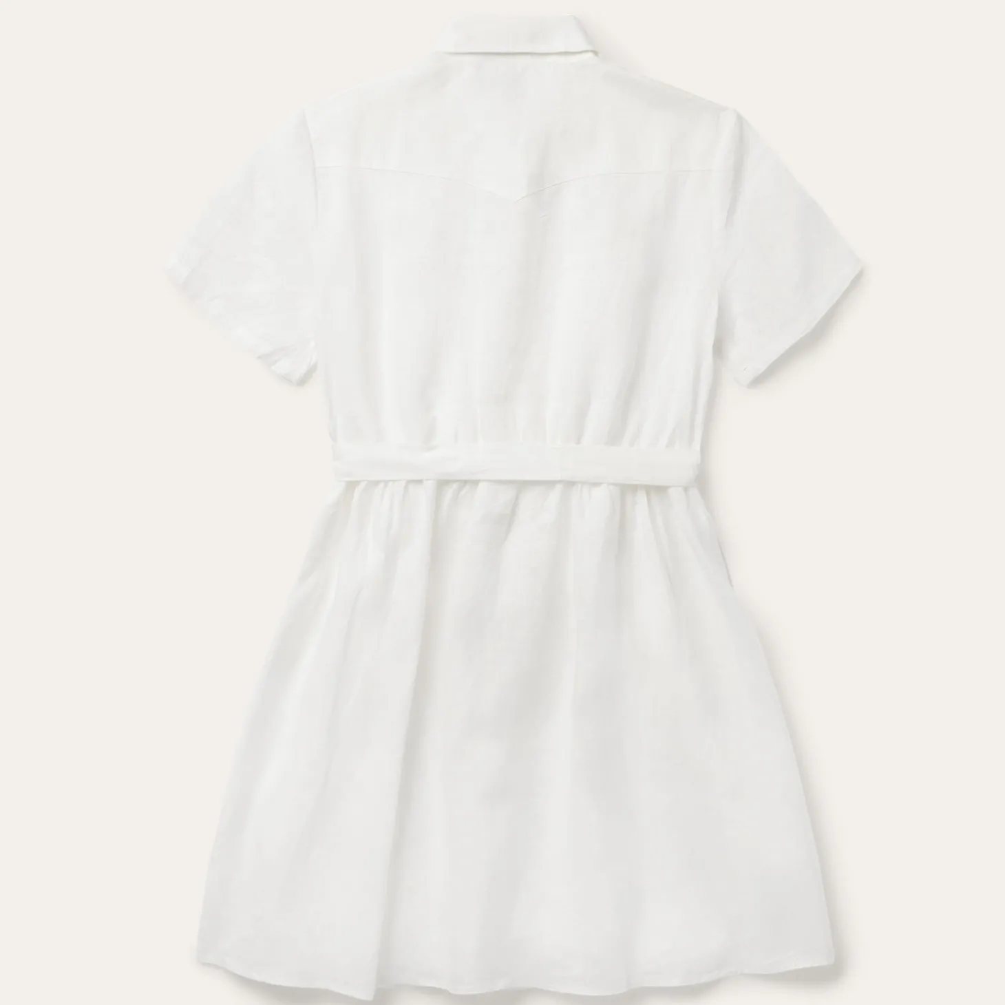 White Linen Shirt Dress