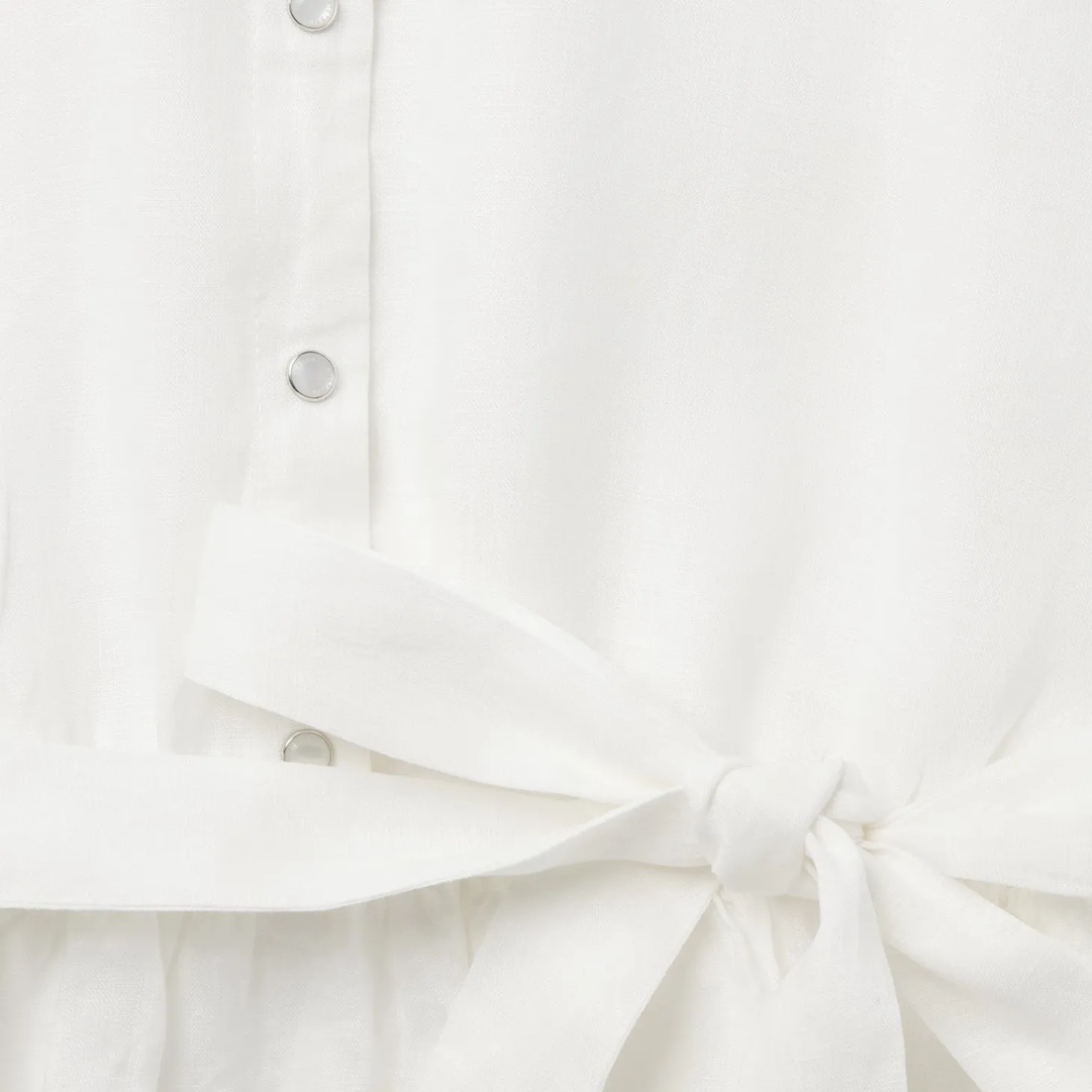 White Linen Shirt Dress