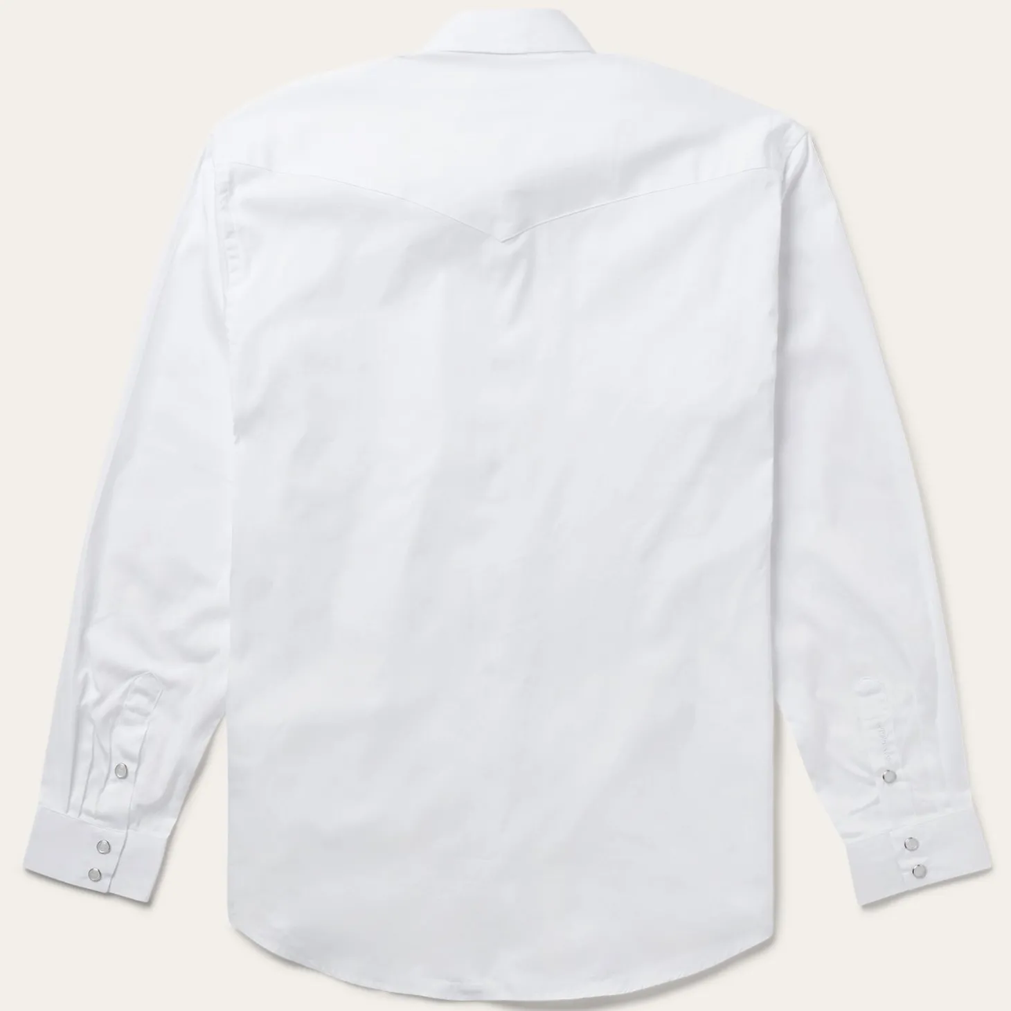 White Pinpoint Oxford Western Shirt