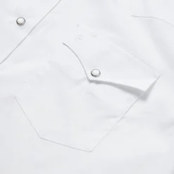 White Pinpoint Oxford Western Shirt