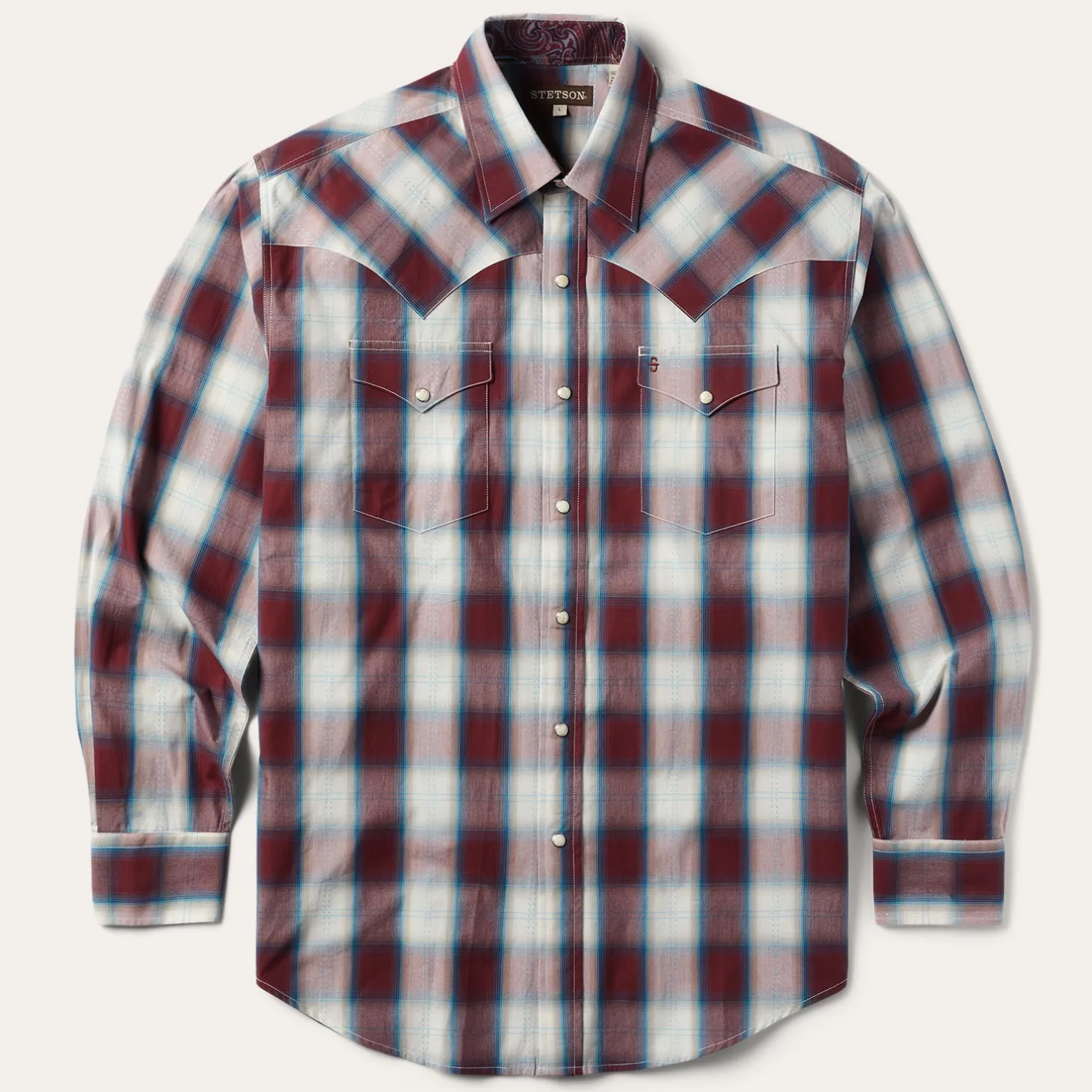 Wine Plaid Shirt