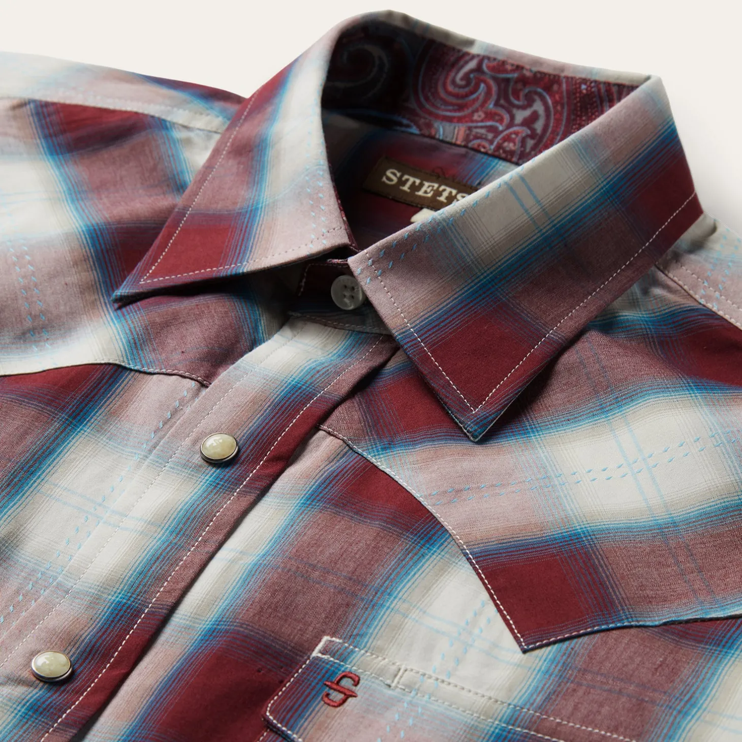 Wine Plaid Shirt
