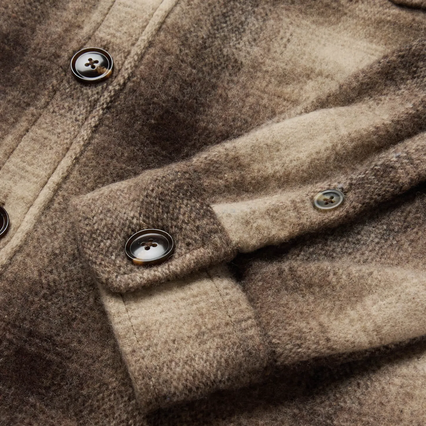 Wool Plaid Shirt Jacket
