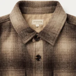 Wool Plaid Shirt Jacket