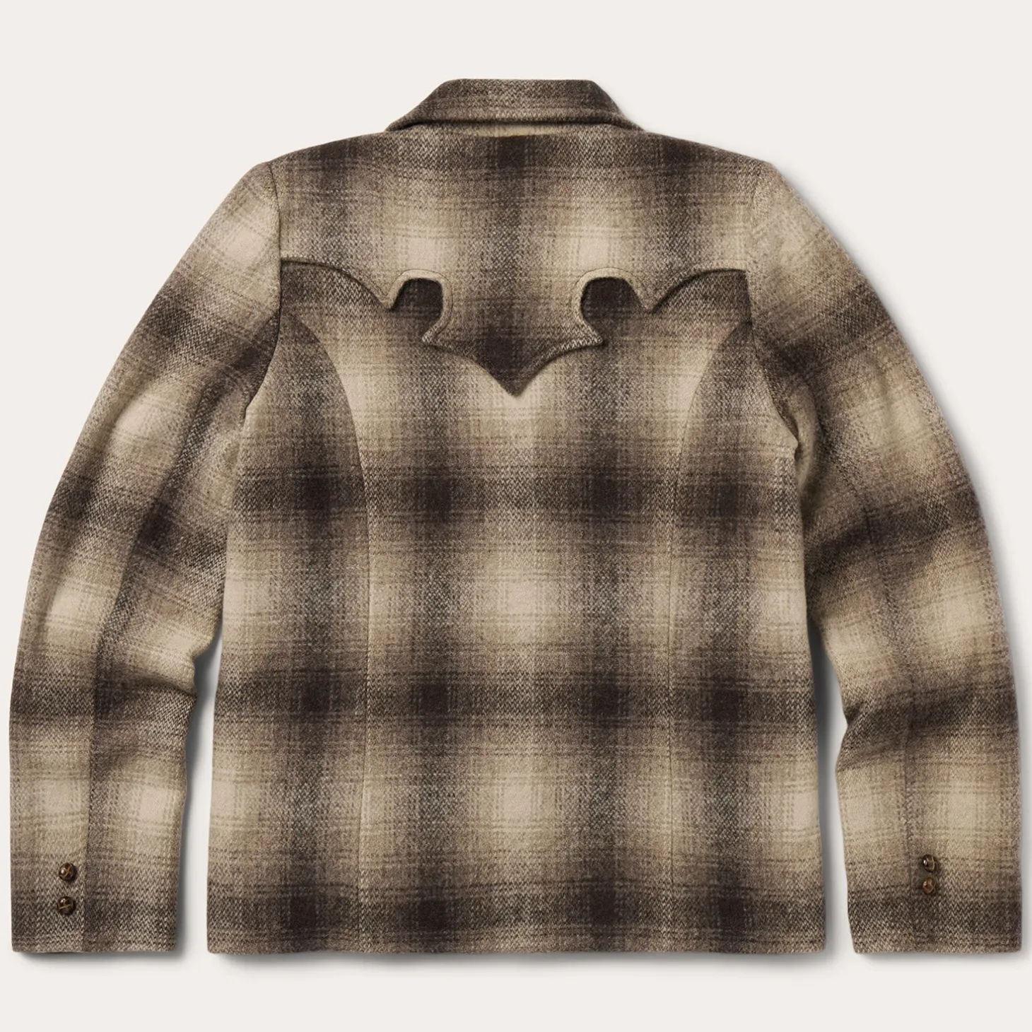 Wool Plaid Western Blazer