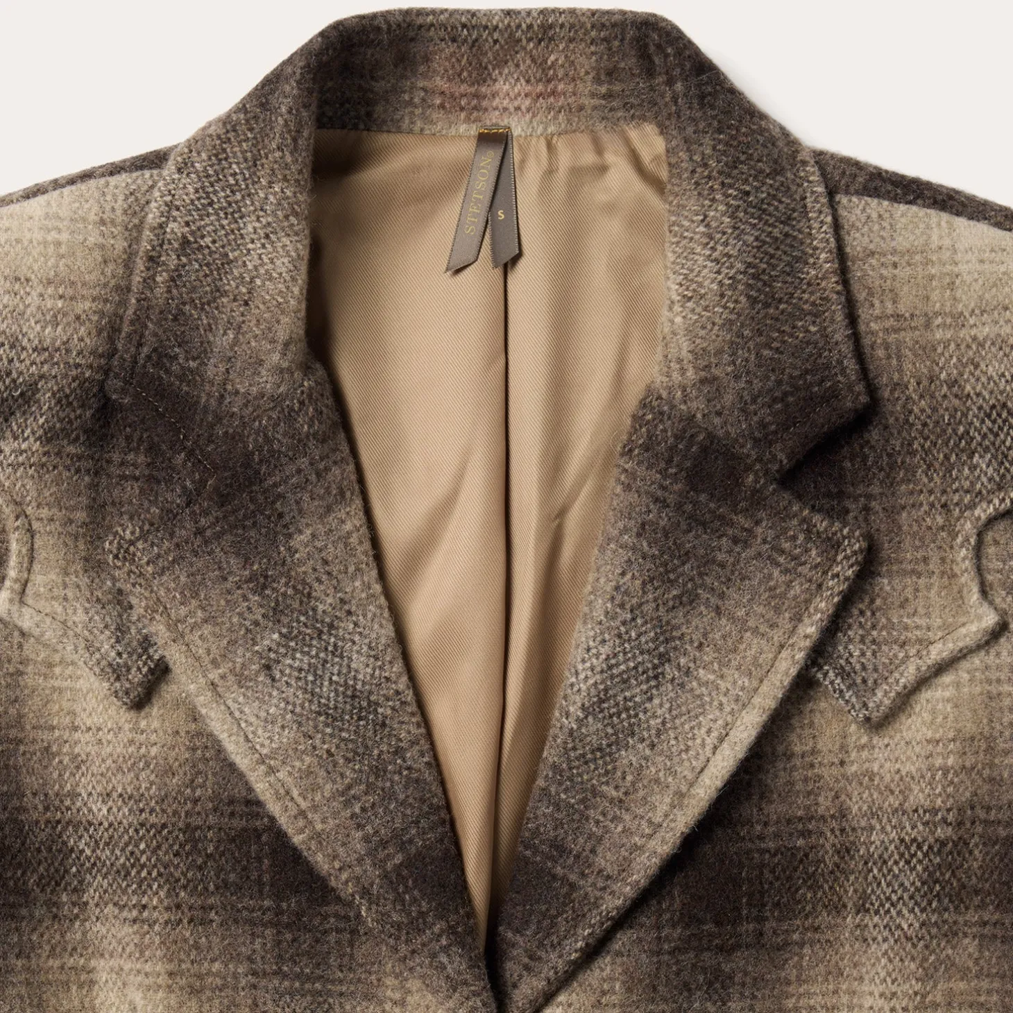 Wool Plaid Western Blazer